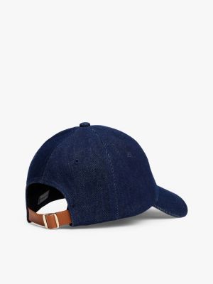 casquette chic en denim blue pour femmes tommy hilfiger