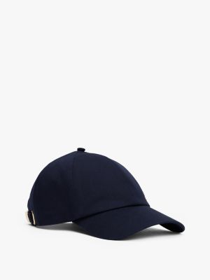 blue chic five-panel baseball cap for women tommy hilfiger