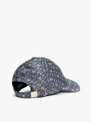 cappello da baseball th monogram multicolore da donne tommy hilfiger