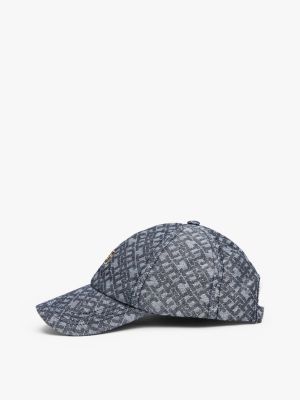 cappello da baseball th monogram multicolore da donne tommy hilfiger