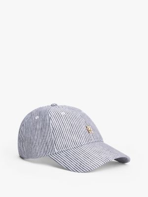 gorra de béisbol de lino de 5 paneles multi de mujeres tommy hilfiger