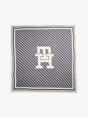 multi linen square scarf for women tommy hilfiger