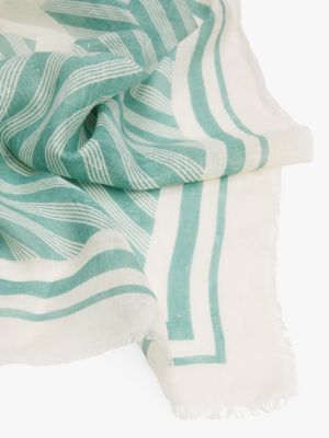 multi linen square scarf for women tommy hilfiger