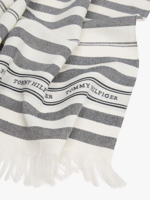 multi logo scarf for women tommy hilfiger