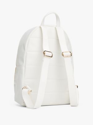 wit corporate dome-rugzak voor dames - tommy hilfiger