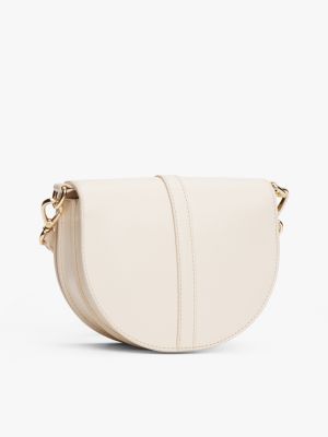 white heritage crossbody saddle bag for women tommy hilfiger