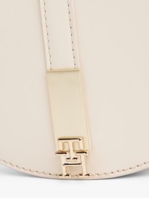 weiß heritage crossbody-satteltasche für damen - tommy hilfiger