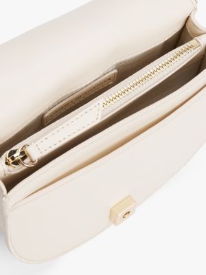 white heritage crossbody saddle bag for women tommy hilfiger