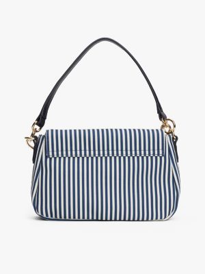 meerdere kleuren crossbody-schoudertas van canvas voor dames - tommy hilfiger