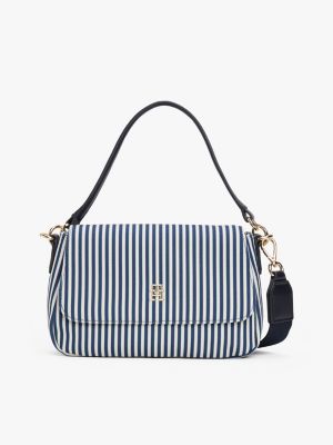 borsa a tracolla in tela multicolore da donne tommy hilfiger