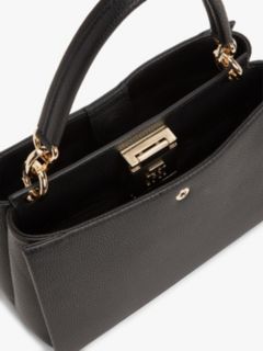 TH Monogram Crossbody Satchel — Black 4