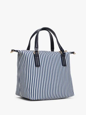 borsa tote in tela multicolore da donne tommy hilfiger