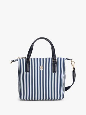 borsa tote in tela multicolore da donne tommy hilfiger