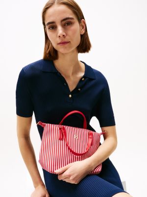 meerdere kleuren shopper van canvas voor dames - tommy hilfiger