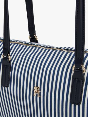 kolorowy płócienna torba typu tote dla kobiety - tommy hilfiger