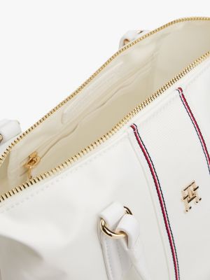 cabas bandoulière corporate blanc pour femmes tommy hilfiger