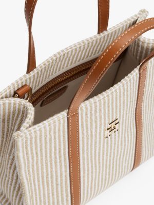 cabas bandoulière de plage à monogramme th plusieurs couleurs pour femmes tommy hilfiger