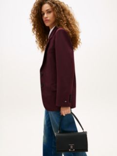 TH Monogram Flap Crossbody Bag — Black 5