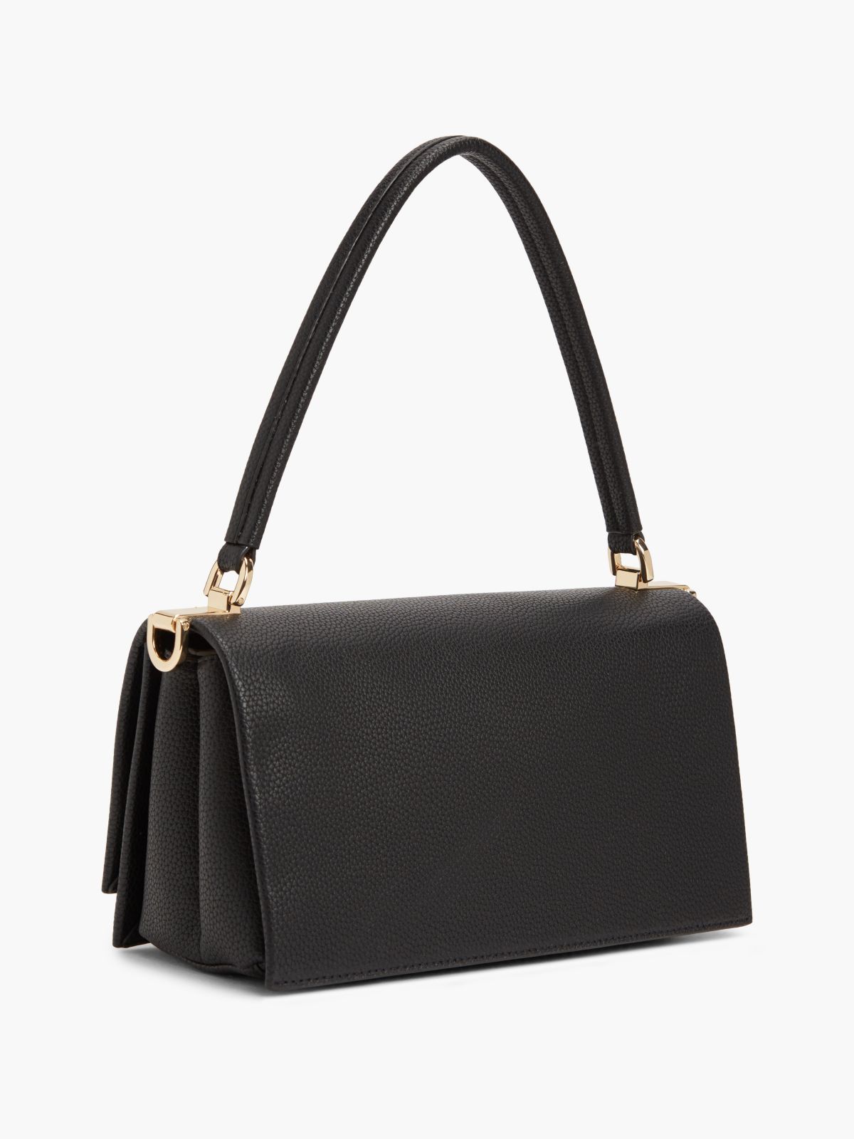 TH Monogram Flap Crossbody Bag — Black
