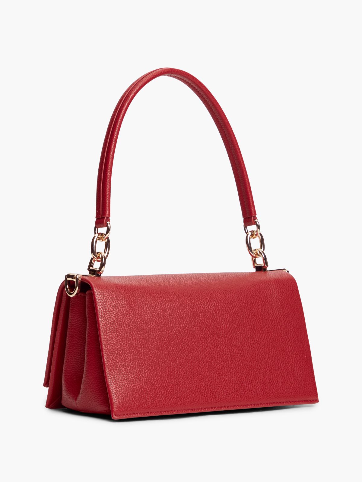 TH Monogram Flap Crossbody Bag — Red