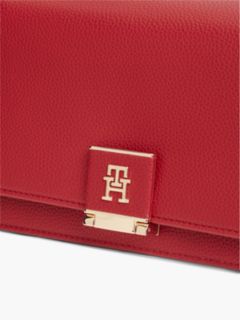 TH Monogram Flap Crossbody Bag — Red 4