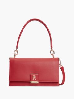 TH Monogram Flap Crossbody Bag — Red 1