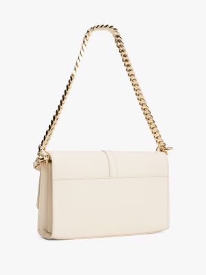 bolso mensajero heritage transformable beige de mujeres tommy hilfiger