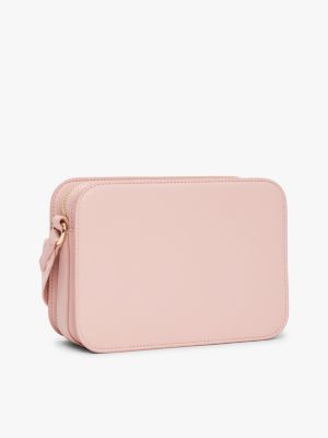 petit sac bandoulière à monotype hilfiger rose pour femmes tommy hilfiger