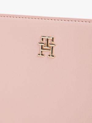 pink hilfiger monotype strap camera bag for women tommy hilfiger