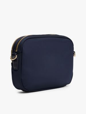 camera bag con monogramma th multicolore da donne tommy hilfiger