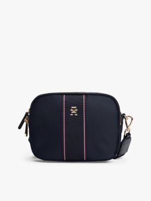 camera bag con monogramma th multi da donne tommy hilfiger