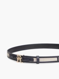 TH Monogram Canvas Leather Belt — Blue 3