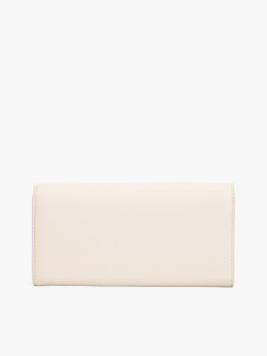 beige flap closure wallet for women tommy hilfiger