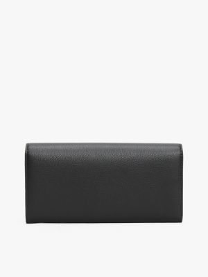 black flap closure wallet for women tommy hilfiger