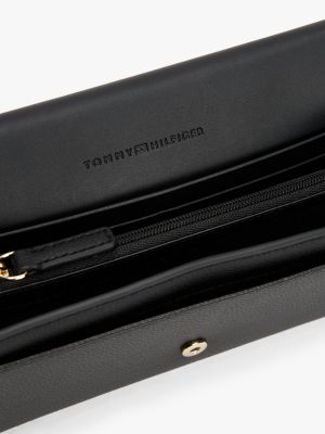 black flap closure wallet for women tommy hilfiger