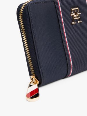 multi corporate zip-around wallet for women tommy hilfiger