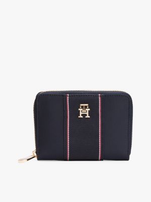 multi signature zip-around portemonnee voor dames - tommy hilfiger