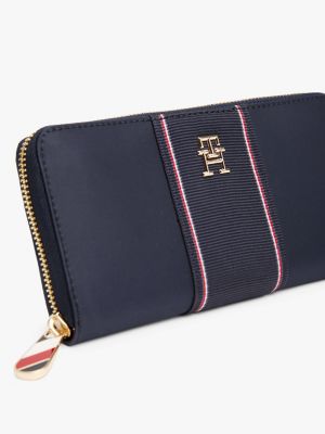 portefeuille zippé corporate plusieurs couleurs pour femmes tommy hilfiger