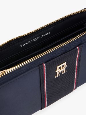 portafogli corporate con zip multicolore da donne tommy hilfiger