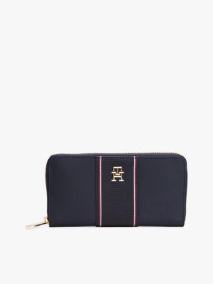 multi signature zip-around portemonnee voor dames - tommy hilfiger