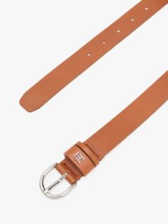 Essential TH Monogram Leather Belt — Brown 2
