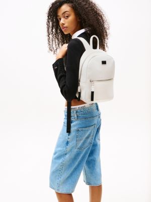 white dome backpack for women tommy jeans