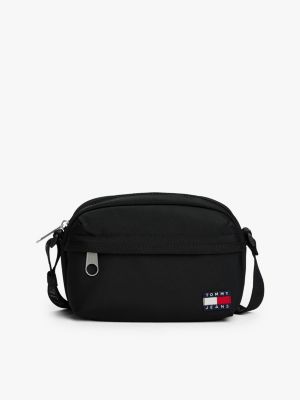 black essential crossbody bag for women tommy jeans