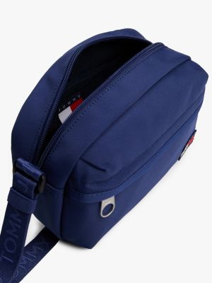 blue essential logo crossbody bag for women tommy jeans