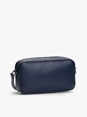 blau essential crossbody-kameratasche für damen - tommy jeans