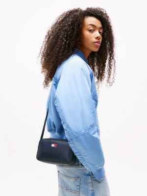 blau essential crossbody-kameratasche für damen - tommy jeans