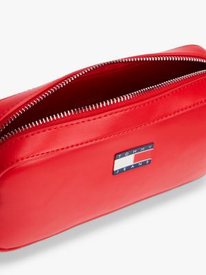 petit sac bandoulière essential convertible rouge pour femmes tommy jeans