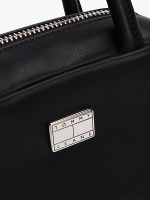 black logo plaque crossbody bag for women tommy jeans