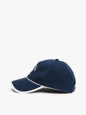 casquette de baseball à blason bleu pour femmes tommy jeans