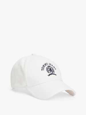 white crest logo baseball cap for women tommy jeans